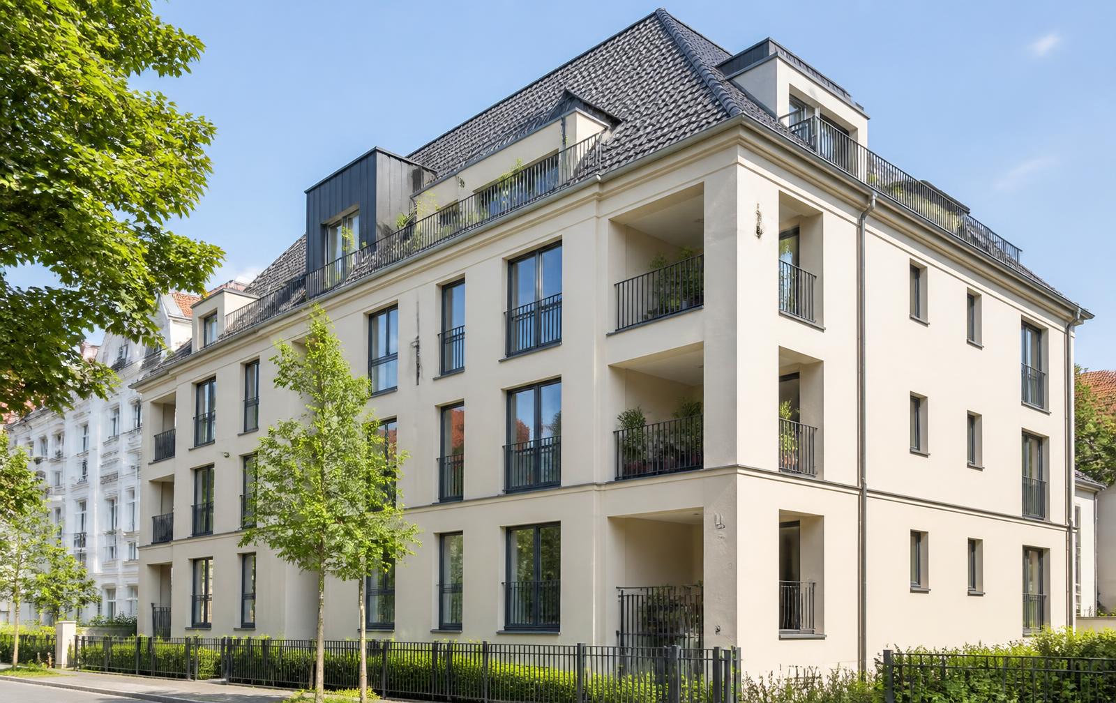 Mehrfamilienhaus nach der Sanierung