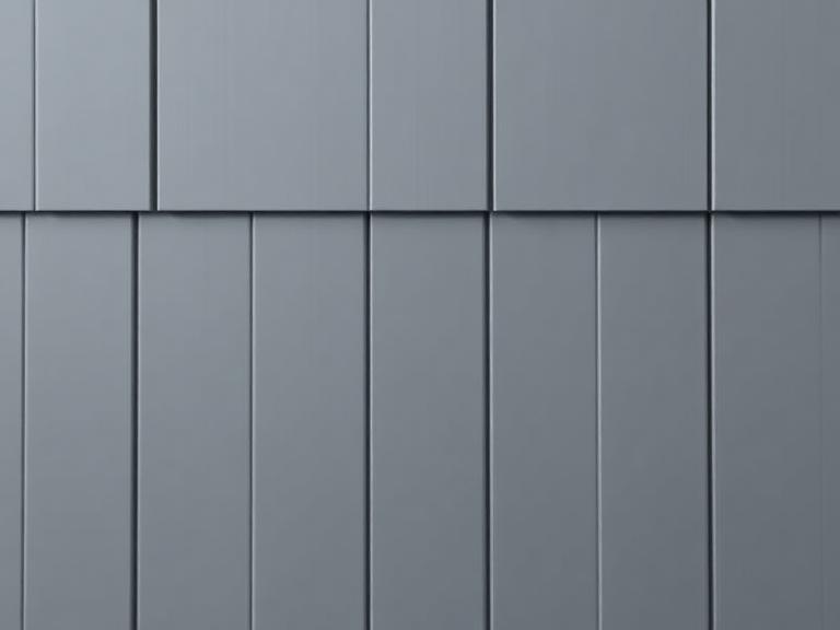 Muster Titanzink – Oberfläche Metall für RENOFLEX® Fassadenelemente