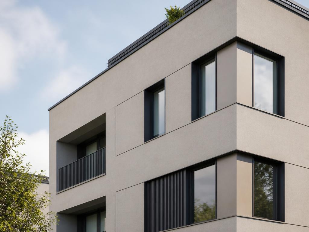 Fassadenoberfläche Putz als Beispiel für RENOFLEX® Oberflächenebene